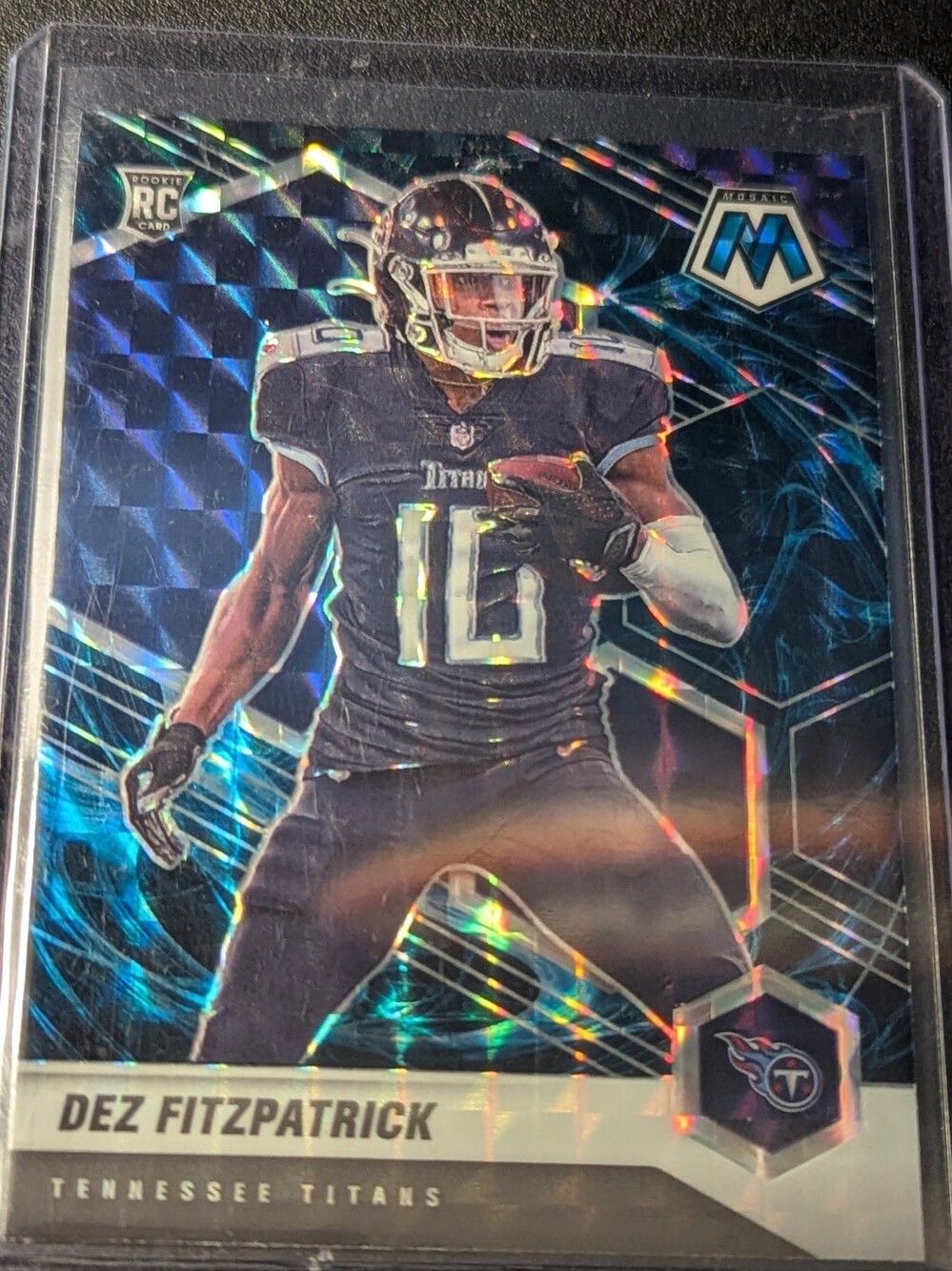 Tennessee Titans Football Trading Card - Black/Holographic Rookie Card